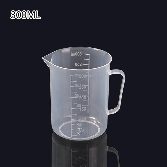 Taza medidora graduada para cocina, vaso de medida de vidrio transparente, Copa cilíndrica graduada de ml engrosada: 300ml