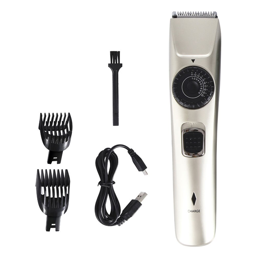 Toddlers Hair Clipper Rechargeable Trimmer Beard Trimer Grooming Kit Titanium Ceramic Blade Male Display Hair: A1