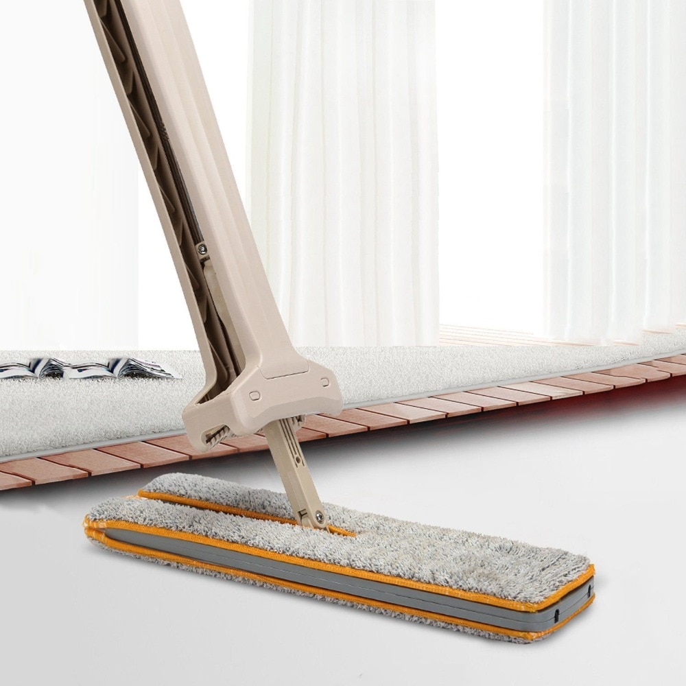 Easy Cleaning Household Mop Double Sided Non Hand Washing Flat Mop Wooden Floor Mop Dust Push Mop Home Cleaning Tools