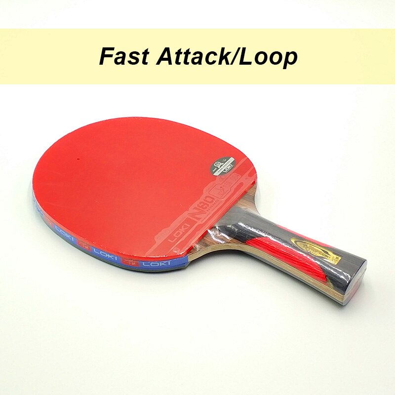 LOKI Fast Attack Table Tennis Racket Ebony Carbon Table Tennis Bat Arc Pingpong Racket Ping Pong Racquet