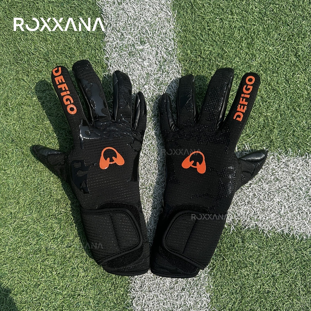 Professionelle Torwarthandschuhe, rutschfeste Latex-Fußballhandschuhe, für Männer, Frauen, Jugendliche, freundlicher, schützendes Spieltraining, Fußballausrügestochen