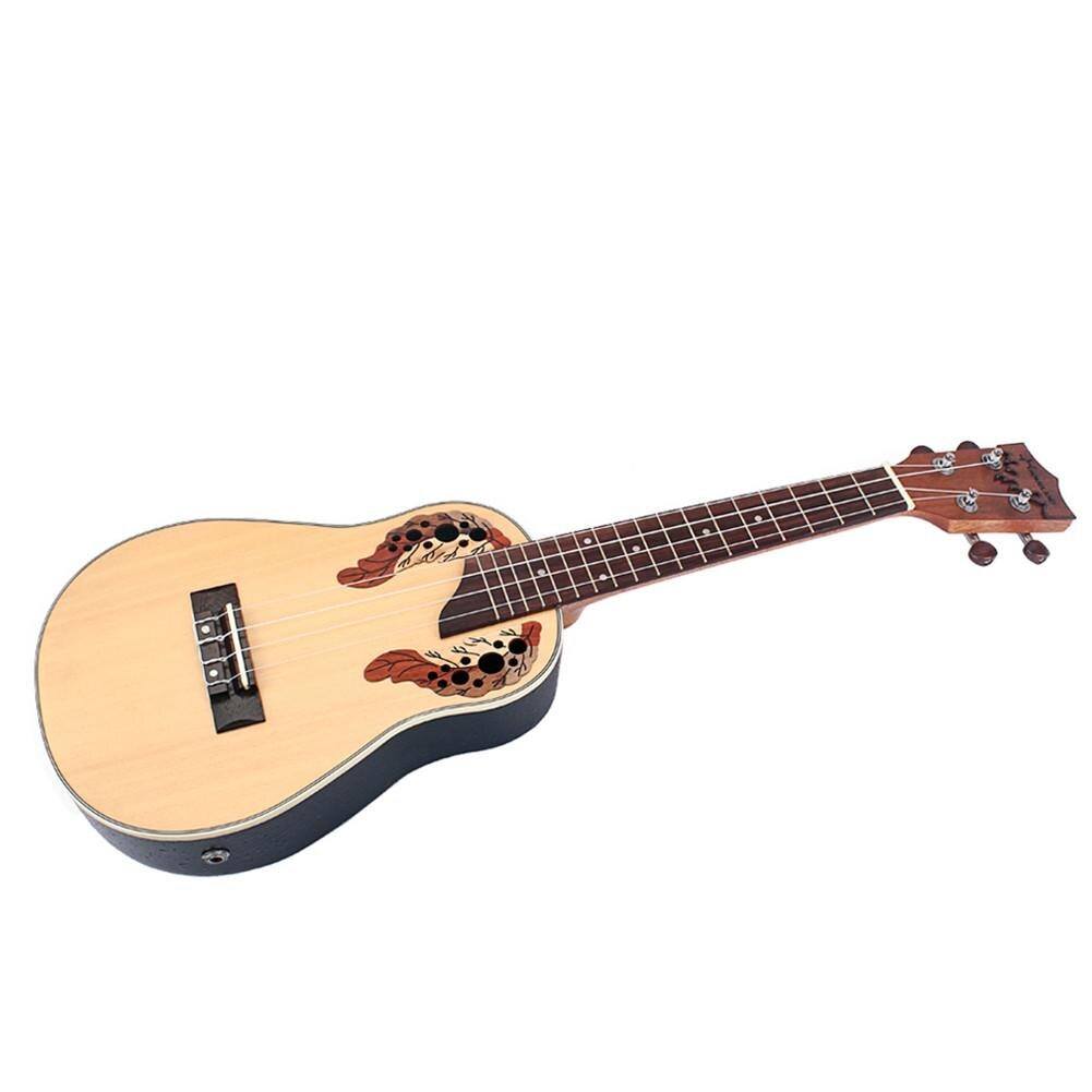 23 Inch Portable Ukulele Spruce Wood Fingerboard Bridge Ukulele Set With Bags Straps