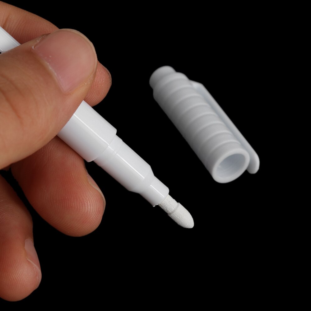 1pc hvit flytende krittpenn / tusj for glassvinduer tavle tavle