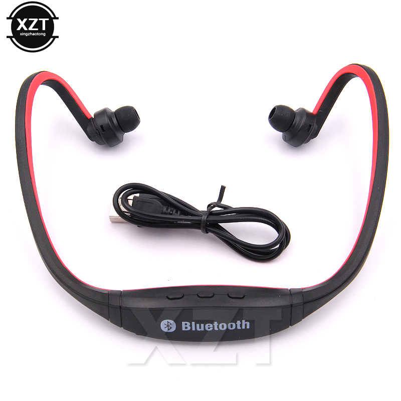S9 Bluetooth-Compatibele 4.0 Headset Sport Draadloze Hoofdtelefoon Muziek Stereo Oortelefoon + Micro Sd-Kaartsleuf Voor Iphone Huawei Xiaomi
