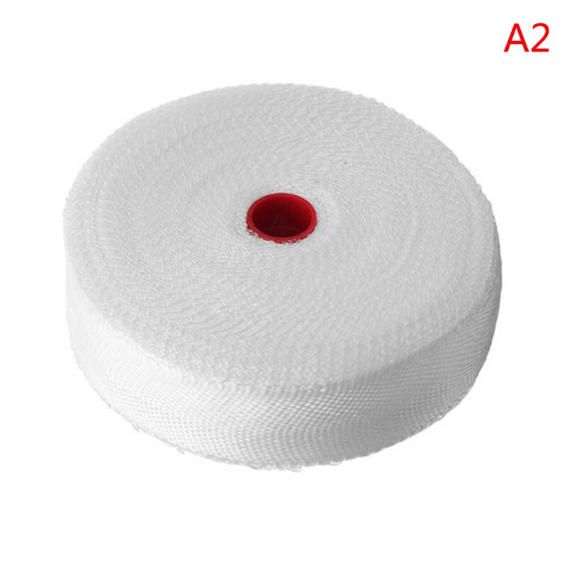 1 Roll White Fiberglass Cloth Tape High-strength Glass Fiber Fibrous Belt Resistant High Temperature 9 Sizes Home Supplies: A2