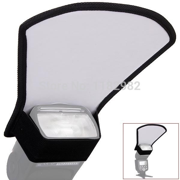 2 Stuks Camera Flash Diffuser Softbox Zilver En Wit Reflector Voor Nikon SB-800 SB-600 Yongnou Voor Canon 580EX 550EX 540EZ 430EX