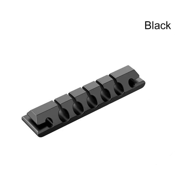 Silicone Cable Organizer USB Data Cable Winder Flexible Cable Management Cord Clips For Mouse Headphone Earphone Car Wire Holder: Orange