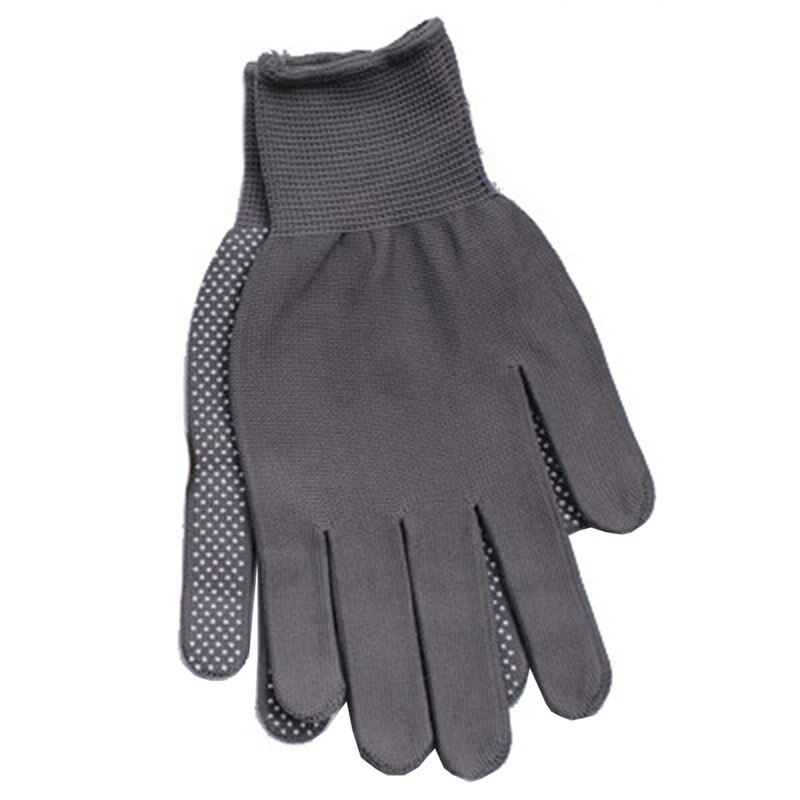Gants de protection antidérapants revêtus en Latex, palmiers tricotés avec chaîne, gant de travail pour l'auto-sécurité, résistant à l'usure, adapté à l'escalade de roche: GRIS