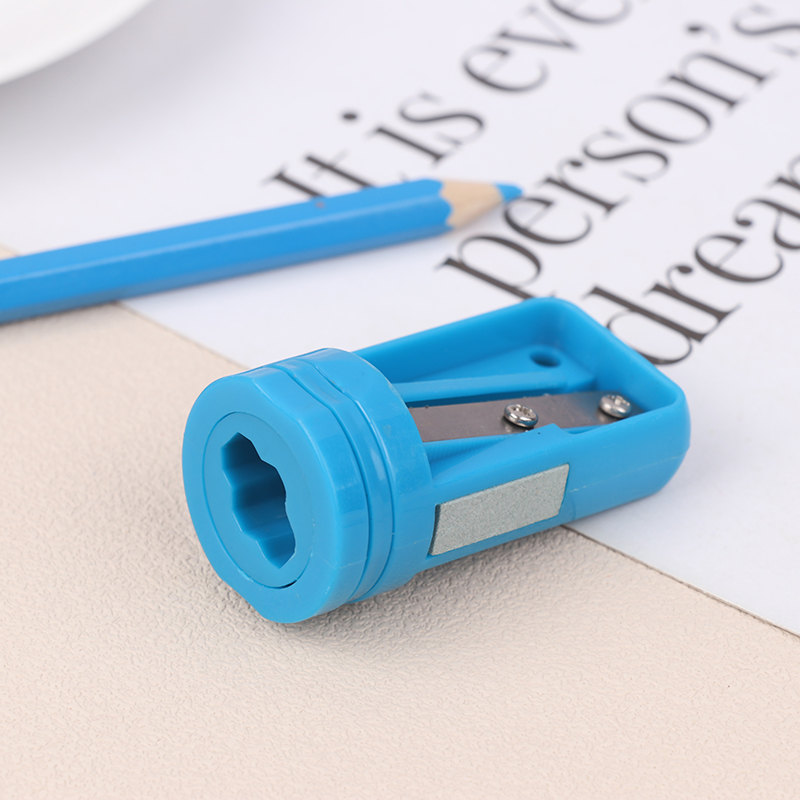 Multifunctional 4 Holes Charcoal Pencil Sharpener Long Lead Core Art Drawing Sketching Pencils Manual Sharpener Drawing Supplies: light green