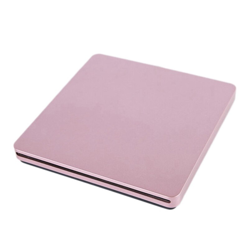 Usb Externe Cd/Dvd Drive Type C Draagbare Drive-Gratis Cd Films Spelers Voor Laptop Pc Windows Mac: Roze