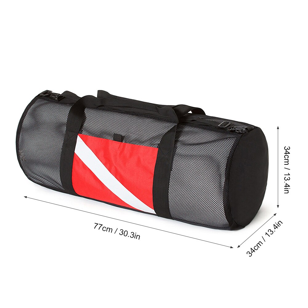 Lixada-sac de transport pour masque de plongée avec tuba, sac en filet de sport de plongée et de surf, sac de transport pour masque de plongée: red