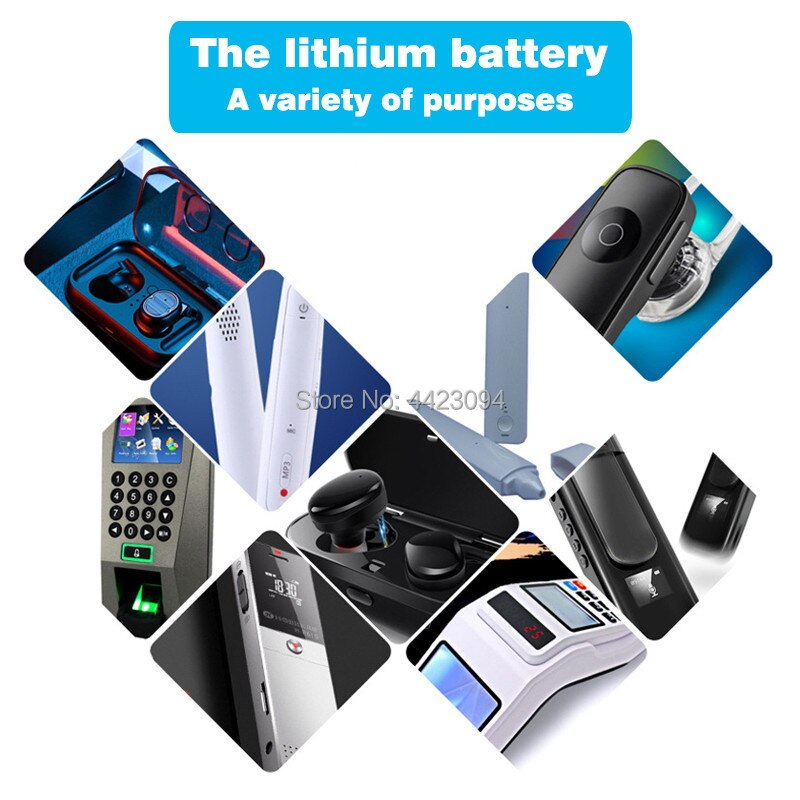 ANLB 3.7V 500mAh 603030 Batteria Ricaricabile Li-Po - Speaker Bluetooth, Smartwatch, Lettore MP3