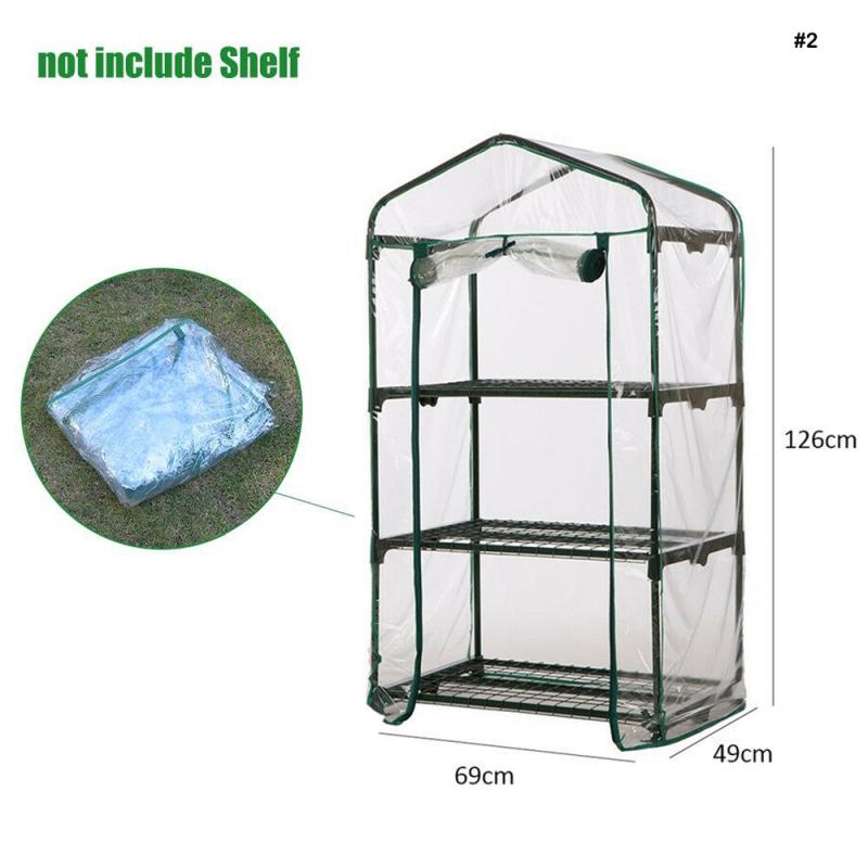 Mini maison plante serre hangar jardin conservatoire extérieur sac de culture Growhouse PVC couverture en plastique sac de culture fournitures de jardin: 126X49X69CM