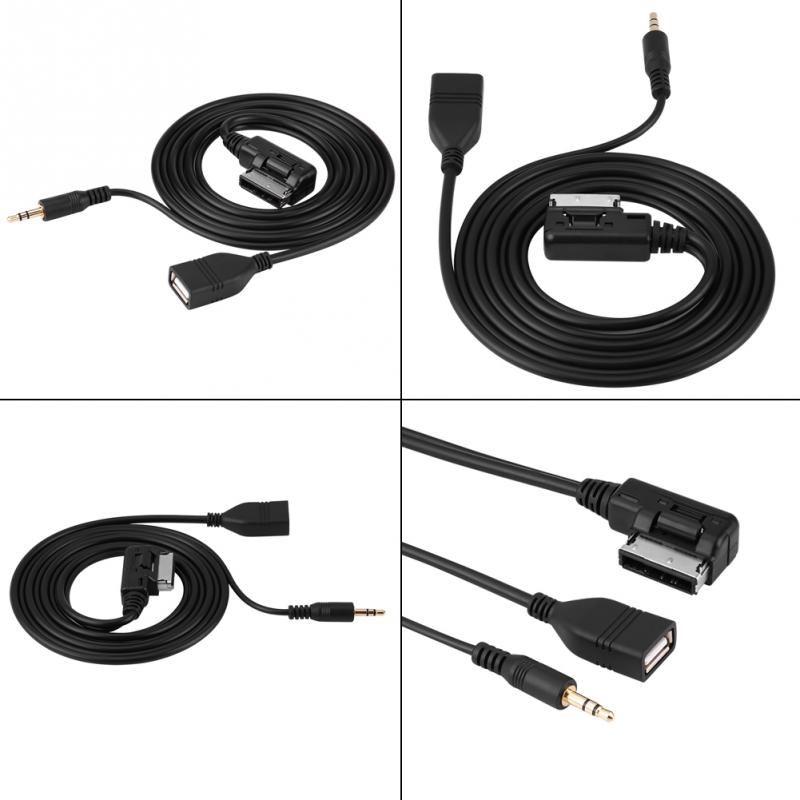 Auto Audio AUX USB Adapter Kabel voor Mercedes Benz C63 E200l CLS ML Klasse Auto Usb-poort araba aksesuar Auto Accessoires