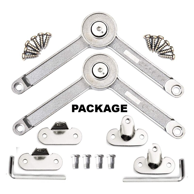 Adjustable Support Rod for the Upper and Lower Cabinet Doors Heavy Folding Hinges Folding Hydraulic Rod Support Rods