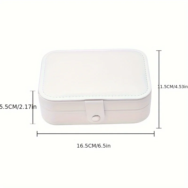 1 scatola portagioie di lusso con copertura di sicurezza multifunzionale adatta per orecchini, collane, anelli