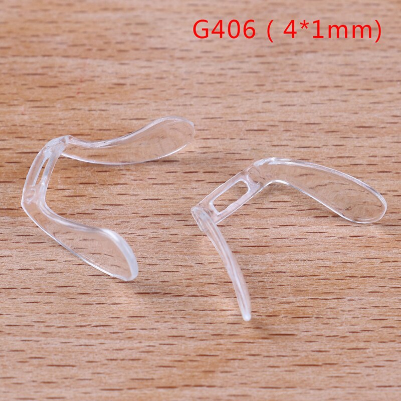 Multi Style 2 Pcs U Shape Silicone Anti-Slip Nose Pads Eyeglass Sunglasses Stick On Pad Eye Glasses: G406