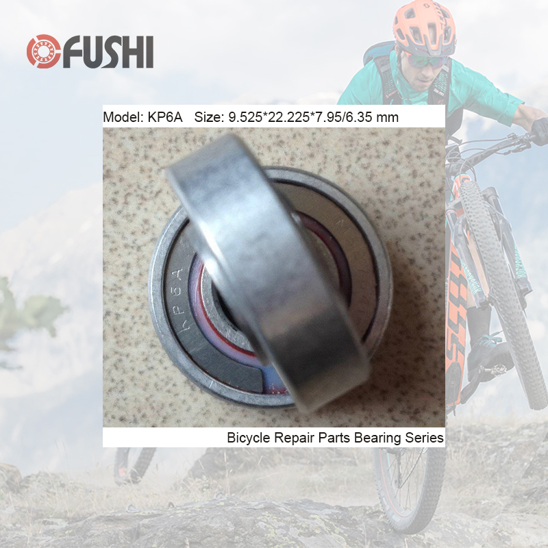 Rodamiento máximo KP6A, 9.525x22.225x6,35/7,95mm (1 pieza), bolas completas, pivote de suspensión de bicicleta, piezas de reparación, rodamientos de bolas