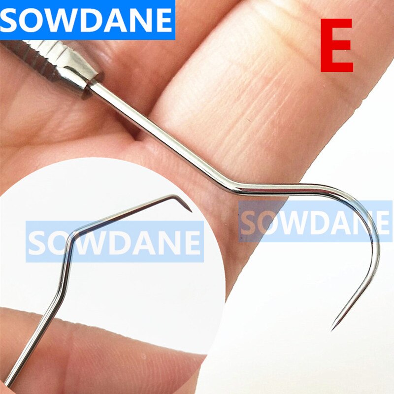 Tandheelkundige DG16 Probe Dental Rvs Parodontale Sonde Explorer Tandarts Endodontische Instrument Tool: 1 piece E