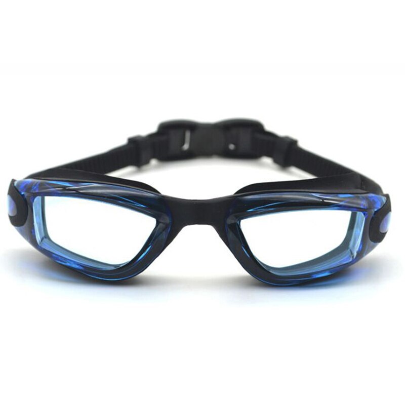 Professionele Anti-condens Uv-bescherming Verstelbare Kinderen Zwembril Jongen Meisjes Waterdichte siliconen bril kids Eyewear: Black