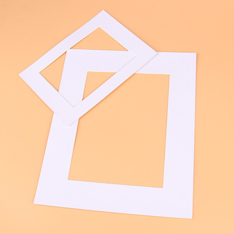 Photo Mats Rectangle/Oval Paper Mounts Unique Textured Surface For 7/10 inch Picture Frames Passe-Partouts 6PCS/Lot