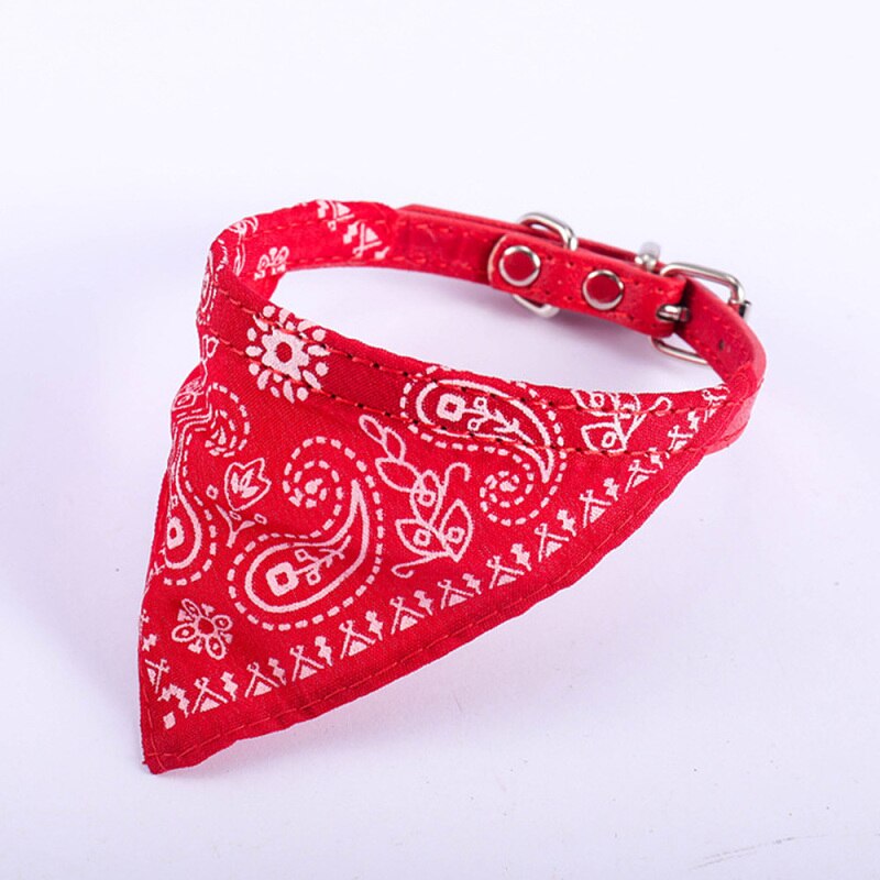 Bufanda ajustable de algodón PU para mascota, pañuelo para cachorro, gato, cuello, toalla para Saliva de perro, accesorios, 1 unidad: 3