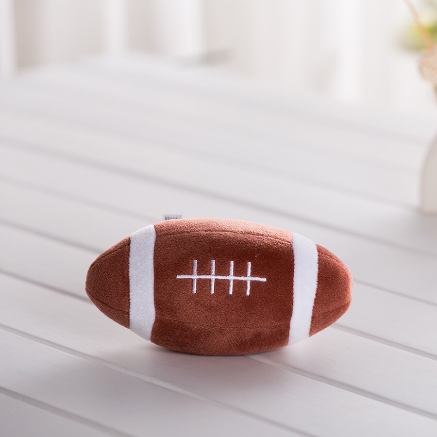 Kawaii Gevulde Knuffel Kinderen Kleurrijke Bal Ring Rammelaar 0-1 Jaar Voetbal Basketbal Voetbal Baseball Baby Pop