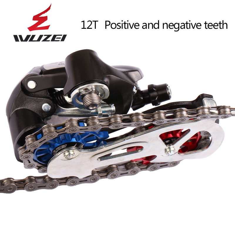 WUZEI — 2 pièces, roue dentée et galet pour dérailleur arrière, à 11, 12 et 13 dents, en céramique et alliage aluminium, pour vtt, guide poulies en céramique