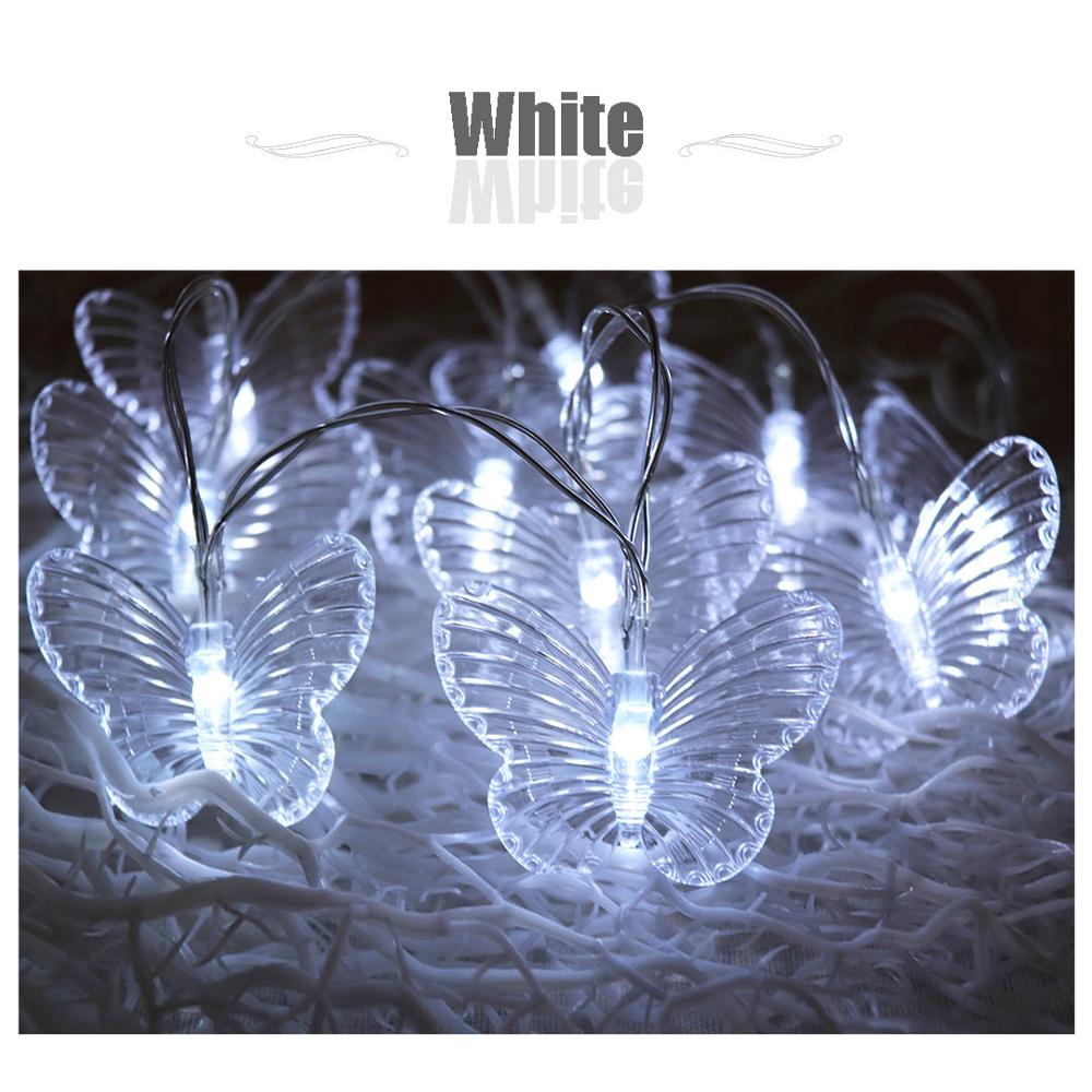 5m 20 led lichtsnoer tuinfeest bruiloft verlichting kerst slinger 220v eu stekker guirlande lumineuse iq: Wit