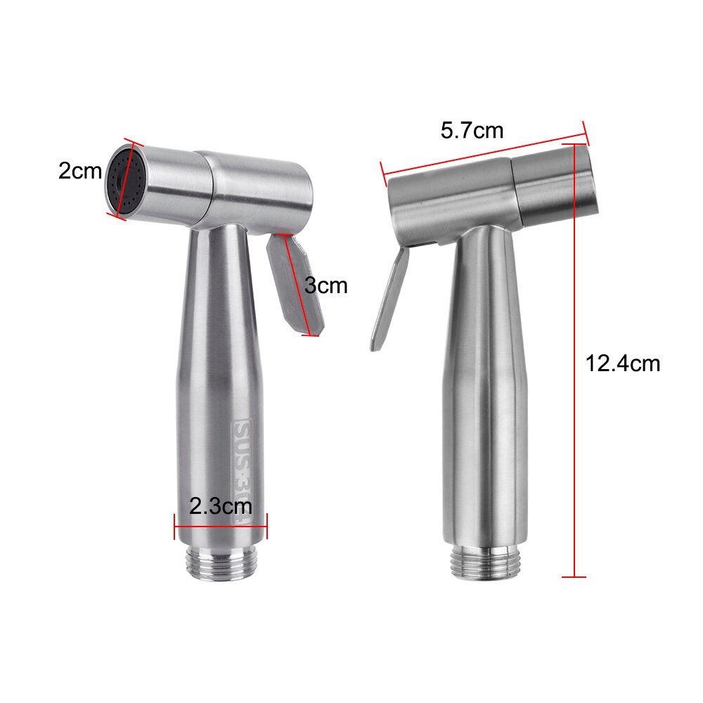 Hilife Spuit Douchekop Met Douche Slang Rvs Handheld Bidet Sproeier Set Zelfreinigende Bidet Kranen Hand