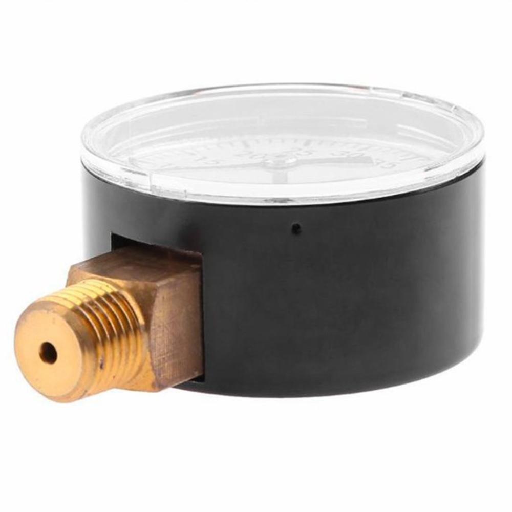 1/4 Inch NPT Side Mounted 0-60psi/200psi Portable Pressure Gauge Dial Air Compressor Pressure Gauge Hydraulic Pressure Tester