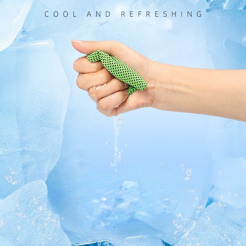 Summer sport cold sensation bracelet men women fitness weightlifting gauntlet riding ice cooling sweat absorb bracelet