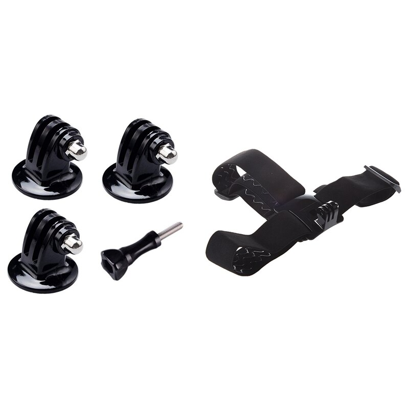 Head Strap Mount Headband Holder for GoPro Hero 1 2 3 3+ Adjustable Elastic Top & Tripod Mount Adapter