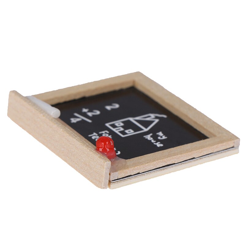 1pc 1:12 Accessories DIY Children's Room Accessories Small Blackboard Mini Chalkboard Model Doll House Miniatures