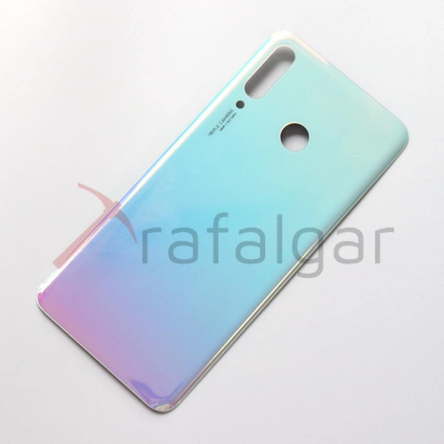 Til huawei  p30 lite batteridæksel bagside glaspanel nova 4e baghus dørkasse med udskiftning af kameraglas linse mar -lx1