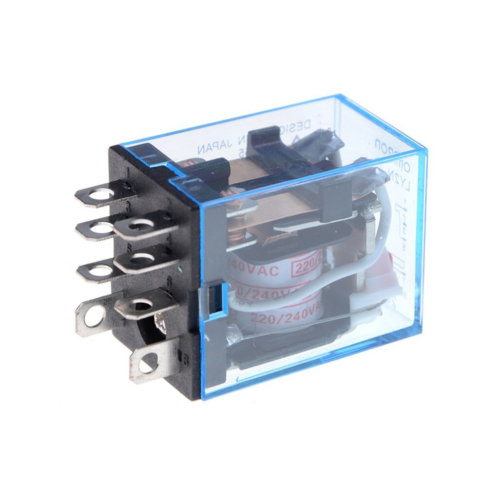 Ac 220V Coil Power Relay LY2NJ Dpdt 8 Pin PTF08A JQX-13F Met Socket Base Elektronische Micro Mini Elektromagnetische Module schakelaar