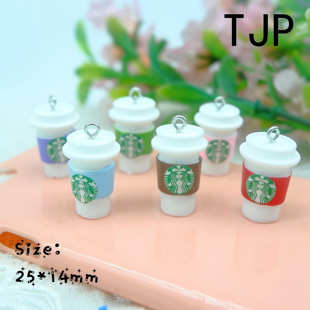 Kawaii Coffe Drink Cocktail Sake Charms Pendants for DIY decoration necklace earring key chain Jewelry Making