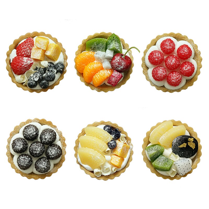 Simulierte obst schüssel Obst Kuchen modell Anzeige Simulation kuchen Nachtisch Erdbeere torte kuchen Backen Einkaufen fenster