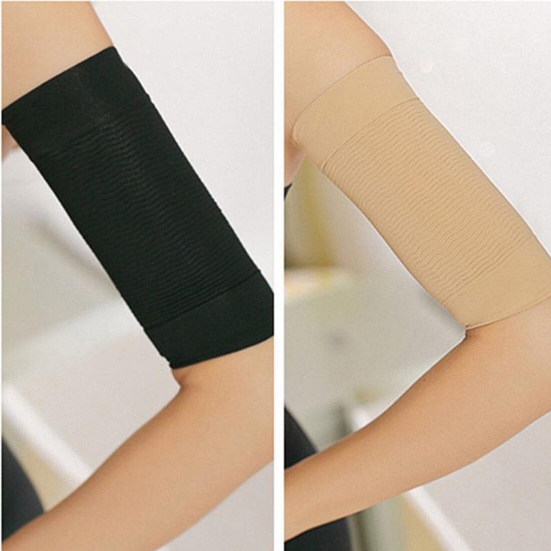 1 pair of Contraction arm Sports arm Sleeves ultra-thin shape body burning fat elastic band compression arm weight loss sleeve