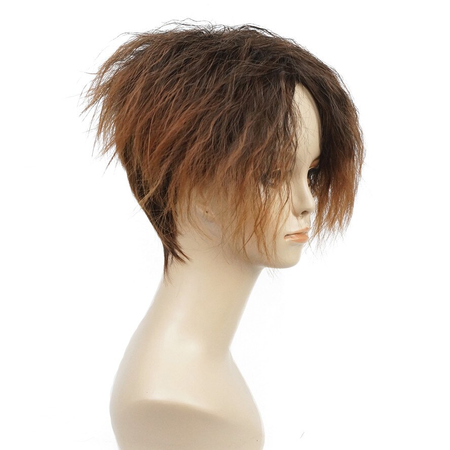 StrongBeauty Women's Short Straight Ombre Angled Bob Haircut wig Synthetic Full Wigs