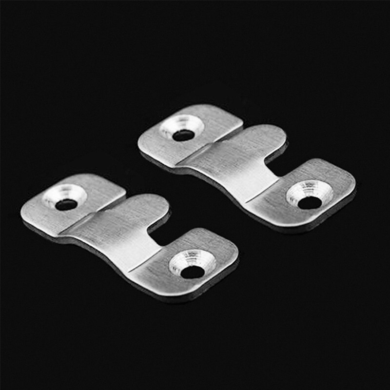 20 st/lot rostfritt stål eller järn förreglade infälld krok ram bilder krokar hängare