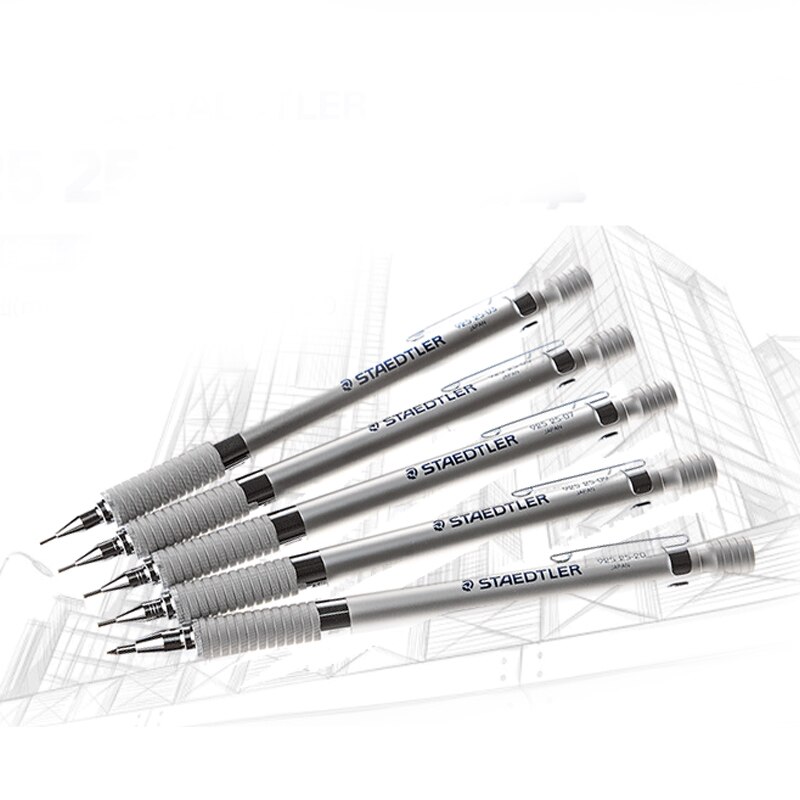 2 stykker tysk staedtler 925 25 metal | tegning | mekanisk blyant 0.3 | 0.5 | 0.7 | 0.9 |