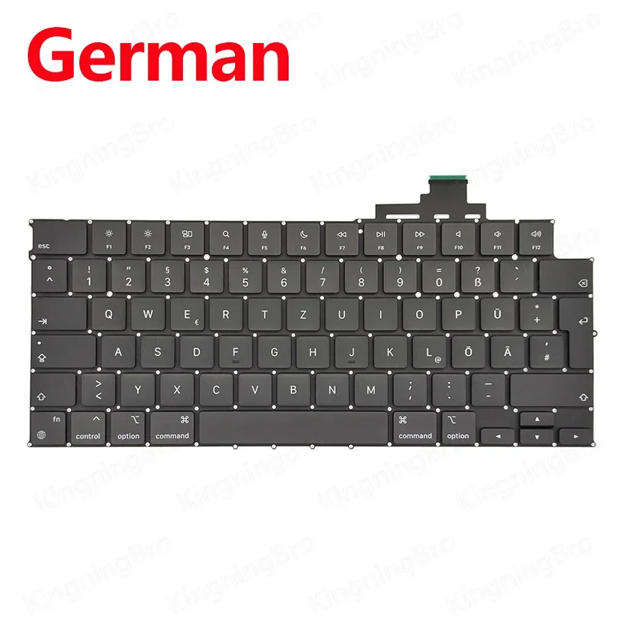 Toetsenbord UK US Spanje Frans Russisch Koreaans Voor Macbook Air 13.6 "15" M2 A2681 A2941 Toetsenbord 2022 2023 Jaar: Roze