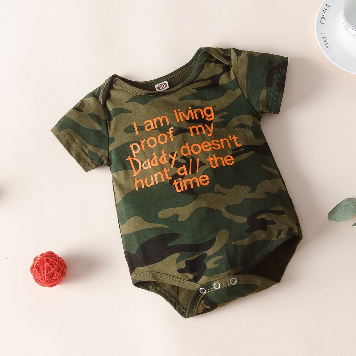 0-24M Newborn Infant Baby Boys Girls Bodysuits Camouflage Print Short Sleeve Jumpsuits Summer Outfits