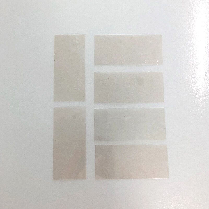 Foglio di mica trasparente naturale 1 scatola 1000 pezzi isolamento per test ad alta temperatura/materiale substrato AFM SEM