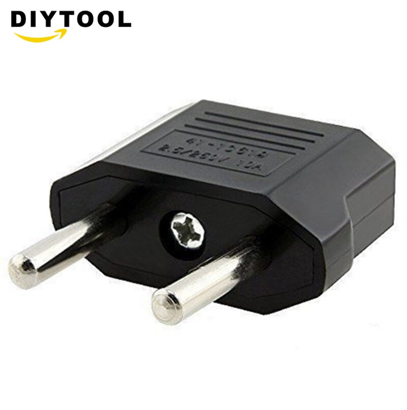 5pcs Universal US To EU Plug USA To Euro Europe Travel Wall AC Power Charger Outlet Adapter Converter 2 Round Socket Input Pin