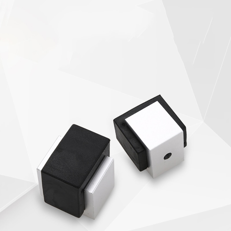 Rubber Door Stops Aluminium Alloy Door Stopper Holders Catch Floor Mounted Toilet Glass Door Hidden Doorstop Furniture Hardware
