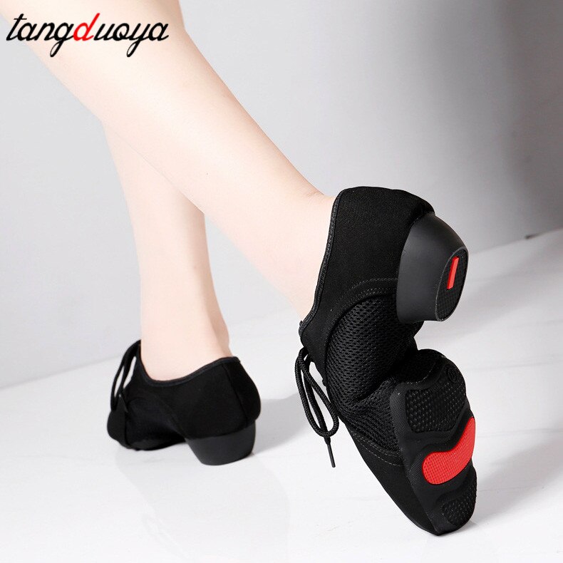 Zapatillas de baile de Interior para mujer, zapatos de baile de salón al aire libre, zapatos de baile latino modernos para salsa, oxford