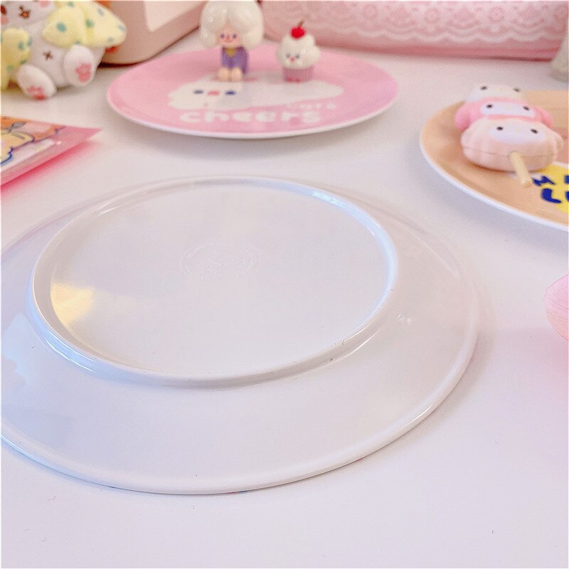 Cartoon Cute Dish Bear Rabbit Plate Bowl Cake Display Dish Small Dish Snacks/Nuts/Desserts Plate