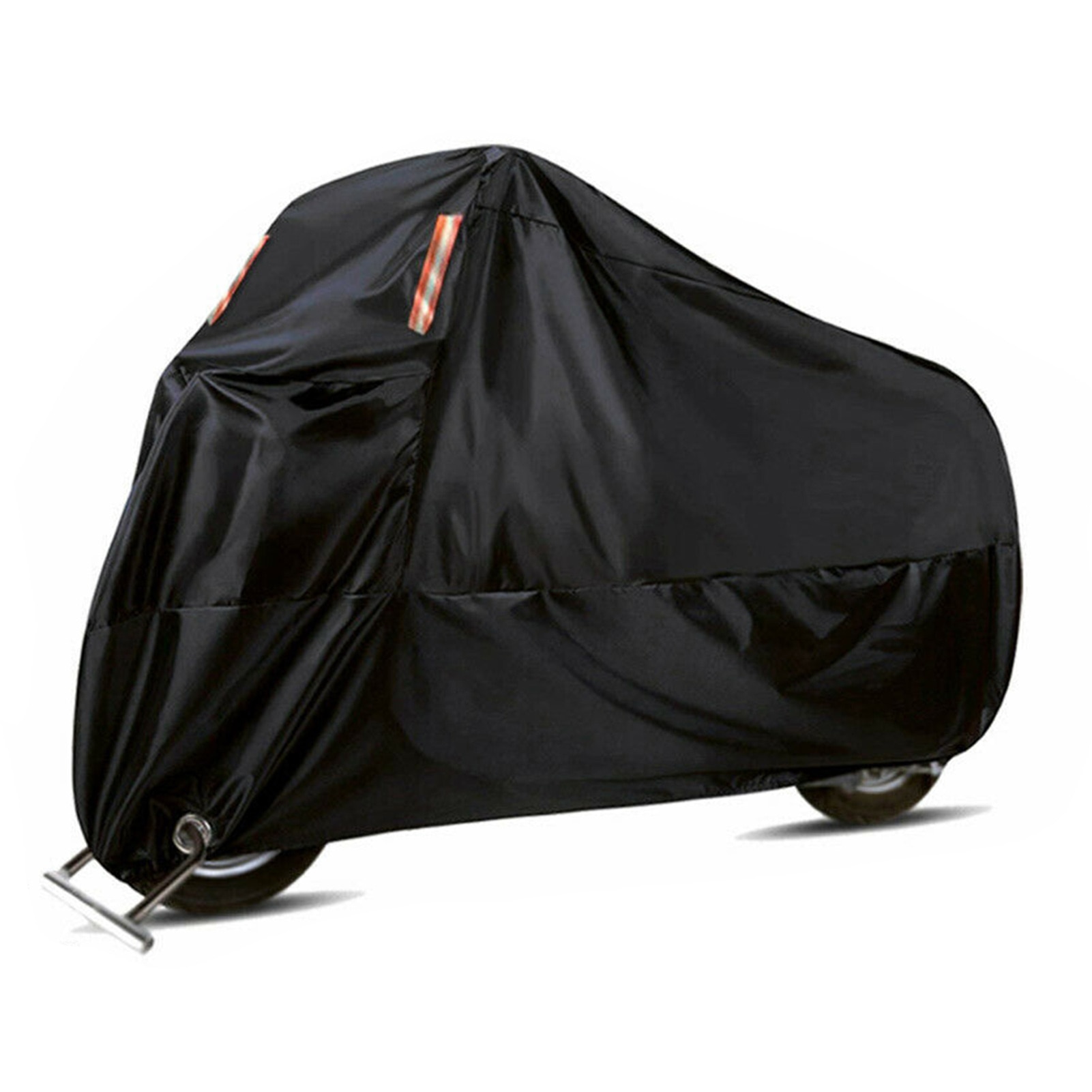 Black Motorcycle Cover Waterproof Heavy Duty Outside Storage Snowproof Rainproof